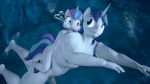  1boy 1girl anthro balls barefoot cub daemont92 daughter equine father father_&amp;_daughter feet female flurry_heart flurry_heart_(mlp) freediving friendship_is_magic hasbro horse male male/female my_little_pony nude penis pony shining_armor shining_armor_(mlp) source_filmmaker swimming tagme underwater unicorn young 