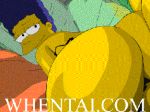 ass big_ass blue_hair gif hair marge_simpson mother tagme the_simpsons yellow_skin 