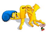 ass_up bart_simpson body_writing child finger_in_pussy fingering incest marge_simpson mother_&amp;_son nude pussy pussy_juice shota shotacon the_simpsons top-down_bottom-up vaginal_fingering yellow_skin