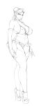  1girl breasts capcom chun-li high_heels legoman lingerie lm_(legoman) nipples stockings street_fighter thong 
