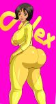  alex_(totally_spies) ass big_ass big_breasts bodysuit breasts clothes dark-skinned_female dark_skin dat_ass jay-marvel totally_spies wide_hips 