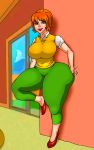  adult ass big_ass big_breasts breasts clothes jay-marvel linda_flynn-fletcher lips looking_at_viewer milf phineas_and_ferb wide_hips 