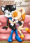  2_girls 2girls bbmbbf breast_lick breasts comic cover_page cream_the_rabbit female/female female_only hershey_n&#039;_cream hershey_the_cat horny mobius_unleashed palcomix sega sonic sonic_(series) sonic_the_hedgehog_(series) tagme text yuri 