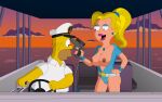 american_dad big_breasts bodysuit cameltoe crossover erect_nipples francine_smith gp375 homer_simpson the_simpsons thighs 