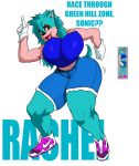 adult anthro ass big_ass big_breasts breasts clothes furry jay-marvel lips looking_at_viewer pants rachel_(sonic_oc) sonic sonic_(series) sonic_oc text wide_hips