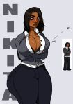  ass big_ass big_breasts breasts clothes jay-marvel lips looking_at_viewer nikhita pants wide_hips 