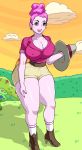 adventure_time ass big_ass big_breasts breasts clothes jay-marvel lips looking_at_viewer pants princess_bubblegum wide_hips 