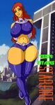  ass big_ass big_breasts breasts clothes dc dcau jay-marvel koriand&#039;r nipples_visible_through_clothing starfire teen_titans thicc wide_hips 