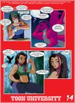  ass big_ass big_breasts breasts clothes comic crossover disney jake_long jay-marvel juniper_lee long_hair pants text the_life_and_times_of_juniper_lee toon_university wide_hips 