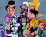 8girls alien_girl attea ben_10 ben_10:_omniverse big_breasts black_hair blonde_hair blue_hair breasts cartoon_network charmcaster clothed_female colored ester_(ben_10) female_focus female_only gwen_tennyson high_res inker_comics inkershike julie_yamamoto lifting_shirt long_hair lucy_mann luhley_(ben_10) mature mature_female mazuma older older_female princess_attea red_hair rook_shar teen young_adult young_adult_female young_adult_woman