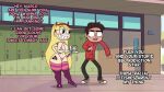 1boy 1girl blonde_hair blue_eyes breasts brown_eyes brown_hair canon_couple marco_diaz star_butterfly star_vs_the_forces_of_evil