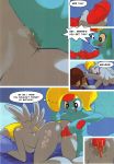  ajin anthro anus blonde_hair blue_body breasts closed_eyes comic cutie_mark derpy_hooves derpy_hooves_(mlp) double_dildo equine female fingering friendship_is_magic furry grey_body hair horse kissing mammal multicolored_hair my_little_pony open_mouth pony rainbow_dash smile spanking toying_partner vaginal_insertion wings yuri 