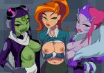  aged_up alien_girl attea ben_10 ben_10:_omniverse big_breasts black_hair blonde_hair blue_hair cartoon_network charmcaster clothed_female colored ester_(ben_10) female_focus female_only gwen_tennyson high_res inker_comics inkershike julie_yamamoto lifting_shirt long_hair lucy_mann luhley_(ben_10) mature mature_female mazuma princess_attea red_hair rook_shar teen topless_(female) young_adult 