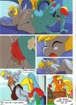  ajin anthro anus ass_to_ass blonde_hair blue_body breasts closed_eyes comic cutie_mark derpy_hooves derpy_hooves_(mlp) equine female fingering friendship_is_magic furry grey_body hair horse kissing mammal multicolored_hair my_little_pony open_mouth pony rainbow_dash smile spanking vaginal_insertion wings yuri 
