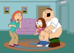  anal anal_rape bottomless bulging_eyes family_guy father_&amp;_daughter incest lois_griffin meg_griffin peter_griffin rape 