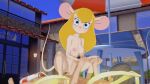16:9_aspect_ratio 1boy 1girl after_sex anime anthro big_eyes blonde blonde_hair blue_eyes breasts chip_&#039;n_dale_rescue_rangers completely_nude completely_nude_female completely_nude_male cowgirl_position cum cum_on_body cum_on_legs cum_on_pussy disney erect_nipples gadget_hackwrench happy hentai hetero holding_hands light-skinned_female light-skinned_male light_skin long_hair looking_at_viewer looking_pleasured medium_breasts mouse mouse_ears mouse_girl mouse_tail nipples on_top open_eyes outside painted_nails penis penis_tip pink_nails pointy_nipples rescue_rangers semen semen_on_belly semen_on_body semen_on_legs semen_on_lower_body smile teen testicle