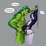  beast_boy dc_comics imminent_sex nipples olena_minko raven_(dc) tagme teen_titans torn_clothes 
