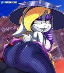 1girl anthro anus ass ass_focus ass_grab big_ass big_breasts big_thighs blazedscarf breasts broodal bunny_girl dat_ass female fishnets furry furry_female hariet_(mario) hips mario_(series) nintendo rabbit solo super_mario_odyssey thick_ass thick_thighs wide_hips