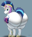 anthro dat_ass genderswap gigantic_ass gleaming_shield_(mlp) my_little_pony shining_armor tracer_painter