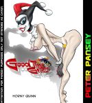 1girl ass batman:_the_animated_series batman_(series) bent_over big_breasts blue_eyes breasts dc_comics dcau female female_only hairy_pussy harley_quinn legs lipstick nipples nude peter_pansey pubic_hair shadow skinny smile solo solo_female teeth the_new_batman_adventures