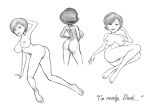  ass big_ass big_breasts breasts comic disney incest milf milftoon monochrome mother_and_son muttonfed pose presenting pussy sex smile the_incredibles uncensored white_background 