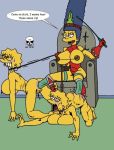  boots femdom gloves leather lisa_simpson maggie_simpson marge_simpson the_fear the_simpsons whip whipping yellow_skin 