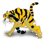  aladdin_(series) beastiality disney feline from_behind princess_jasmine rajah tagme tiger white_background 