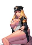  1girl ass nipple nude uniform 