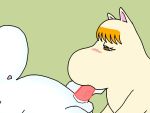  green_background moomin simple_background snorkmaiden tagme the_moomins 