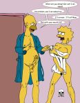  homer_simpson lisa_simpson the_fear the_simpsons yellow_skin 
