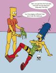  bart_simpson marge_simpson the_fear the_simpsons yellow_skin 