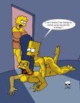 anal bart_simpson blue_hair incest lisa_simpson marge_simpson mother_and_son pearls the_fear the_simpsons yellow_skin
