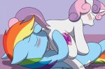  anal anal_sex anilingus butt_grab caluriri facesitting female/female friendship_is_magic licking licking_anus licking_ass my_little_pony my_little_pony_friendship_is_magic oral oral_sex pegasus rainbow_dash_(mlp) rimjob rimming sex straight_hair sweetie_belle_(mlp) unicorn 