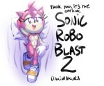  1girl 1girl 2024 amy_rose anthro breasts classic_amy_rose classic_sonic_(universe) clothing dakimakura dakimakura_design english_text eulipotyphlan fingers fur genitals gloves head_on_arm hedgehog high_res hotred is_(artist) laying looking_at_viewer mammal meme mostly_nude navel nipples on_back open_mouth open_smile pillow pink_body pink_fur pussy rockthebull sega shoes smile sonic_robo_blast_2 sonic_the_hedgehog_(series) tail text 
