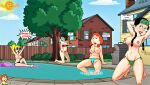  american_dad aunt_gwen crossover family_guy francine_smith hayley_smith lois_griffin masturbation paper_dolls steve_smith 
