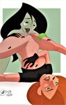  ass breasts bunbunmuffinart disney kim_possible kimberly_ann_possible kiss_mark lesbian_sex no_panties pussy_juice pussylicking shaved_pussy shego spread_legs thighs yuri 