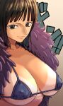 1girl big_breasts black_hair breasts didd_ley female_focus female_only long_hair mature mature_female nico_robin nipples one_piece solo_female solo_focus upper_body