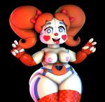  1girl circus_baby five_nights_at_freddy&#039;s looking_at_viewer nude sexbot_circus_baby sister_location standing 