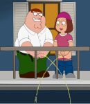 balcony family_guy father_&amp;_daughter gif guido_l meg_griffin peeing peter_griffin