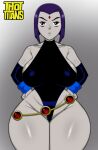  1girl 1girl 1girl big_breasts big_breasts coldarsenal curvy curvy_figure dc_comics female_only leotard looking_at_viewer purple_eyes purple_hair raven_(dc) short_hair solo_female teen_titans thick thick_thighs thighs voluptuous wide_hips 