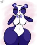  1girl 1girl 2023 anthro areola bear big_areola big_breasts blue_body blue_fur breast_squish breasts closed_eyes curvy_figure digital_drawing_(artwork) digital_media_(artwork) eyelashes fur genitals giant_panda gloryworm hasbro high_res holding_breast hourglass_figure huge_breasts huge_thighs littlest_pet_shop mammal multicolored_body multicolored_fur navel nipples nude penny_ling pussy short_tail signature simple_background small_waist smile squish tail thick_thighs tongue tongue_out two_tone_body two_tone_fur voluptuous wasp_waist white_body white_fur wide_hips 