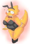 1_girl 1girl 2020s 2021 adorable alphys alphys_(undertale) alternate_costume anthro anthro_only aruput aruput_ut big_breasts black_bunny_ears black_bunnysuit breasts buckteeth bunny_ears bunny_headband bunnysuit chubby chubby_anthro chubby_female cleavage cute female female_anthro female_only full_body glasses gradient_background lizard lizard_girl lizard_tail looking_at_viewer monster monster_girl non-mammal_breasts plump reptile reptile_girl reptile_tail scalie simple_background solo solo_anthro solo_female tail teeth two-tone_background two_tone_background undertale undertale_(series) video_game_character yellow_body yellow_skin
