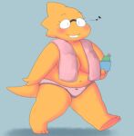 1_girl 1girl 2020s 2021 adorable alphys alphys_(undertale) anthro anthro_only aruput aruput_ut blue_background blush bow_panties breasts casual_nudity chubby chubby_anthro chubby_female covered_nipples cute female female_anthro female_only glasses lizard lizard_girl lizard_tail monster monster_girl musical_note non-mammal_breasts panties pink_panties pink_towel reptile reptile_girl reptile_tail scalie simple_background solid_color_background solo solo_anthro solo_female tail topless topless_anthro topless_female towel towel_on_breasts undertale undertale_(series) walking yellow_body yellow_skin