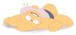 1_girl 1girl 2020s 2021 2d 2d_(artwork) adorable alphys alphys_(undertale) anthro anthro_only aruput aruput_ut asleep big_breasts breasts chubby chubby_anthro chubby_female cute digital_media_(artwork) drooling female female_anthro female_only fully_clothed glasses lizard lizard_girl lizard_tail lying_down lying_on_back monster monster_girl non-mammal_breasts on_back reptile reptile_girl reptile_tail scalie simple_background sleeping solid_color_background solo solo_anthro solo_female tail undertale undertale_(series) video_game_character video_games white_background yellow_body yellow_skin zzz