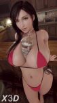  1girl 3d 3d_animation 4k absurd_res alternate_version_available animated animation bar big_breasts bikini black_hair bouncing_breasts breasts female final_fantasy final_fantasy_vii final_fantasy_vii_remake hi_res hips indoors kassioppiava light-skinned_female light_skin long_hair object_between_breasts sound square_enix thick_thighs thighs tifa_lockhart video voice_acted webm wide_hips x3d 
