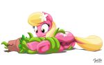 1girl anus ass blonde_mane cutie_mark earth_pony equid equine female female_only flower_in_hair friendship_is_magic hasbro horse imminent_tentacle_rape lily_(mlp) lying my_little_pony mysticalpha nude pink_fur plant pony pussy restrained tail teats tentacles vines yellow_eyes