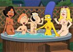  american_dad ass breasts crossover donna_tubbs erect_nipples erect_penis family_guy francine_smith glenn_quagmire handjob hot_tub huge_penis lois_griffin marge_simpson pubic_hair pussy the_cleveland_show the_simpsons thighs 