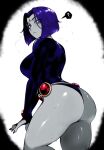  1girl ajaycolor black_and_white color color_edit colored colored_hair colored_inner_hair colored_sketch colored_skin curvaceous curves curvy curvy_female curvy_figure curvy_hips dat_ass dc_comics edit fat_ass female female_only huge_ass large_ass large_butt masoq095 monochrome rachel_roth raven_(dc) solo sweat sweating sweaty teen_titans teenager thick thick_ass thick_thighs thighs 