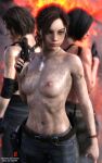  10:16 3_girls 3d 3d_(artwork) 4k ada_wong belly belly_button black_hair breasts brown_hair claire_redfield claire_redfield_(jordan_mcewen) dirty dirty_face dirty_skin erect_nipples gun jeans jill_valentine jill_valentine_(sasha_zotova) light-skinned light-skinned_female light_skin medium_breasts necklace nipples open_eyes partially_clothed patreon patreon_username resident_evil resident_evil_2_remake resident_evil_3_remake roosterart standing subscribestar subscribestar_username video_game video_game_character video_game_franchise weapon weapon_in_hand 
