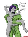  1boy 1girl abs beast_boy breasts dark_toons_cave dc_comics english_text garfield_logan grabbing_breasts green_hair green_skin large_penis male male/female medium_breasts nipples older older_female penis purple_hair pussy rachel_roth raven_(dc) sex speech_bubble surprised sweat teen_titans thick_thighs thighs uncensored vaginal vaginal_sex veiny_penis white_background young_adult young_adult_female young_adult_male young_adult_man young_adult_woman 